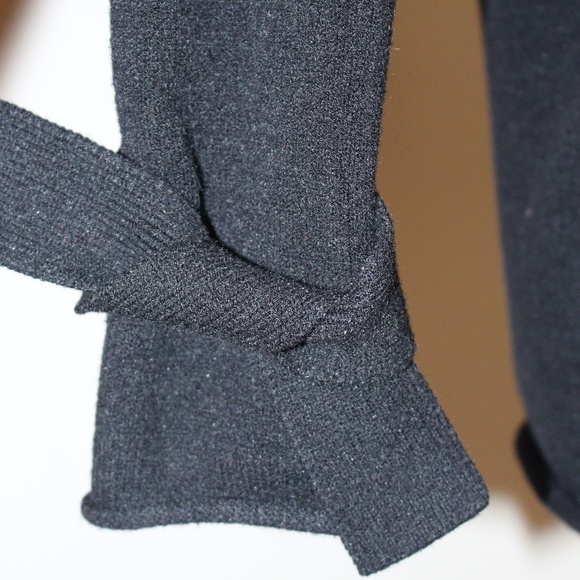 Bar lll, black sweater with tie sleeves C5 - Picture 7 of 11